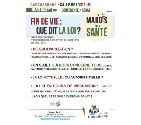 Conférence-débat : Fin de vie, que dit la loi ?