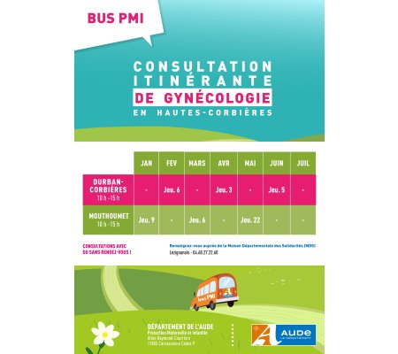 Consultation itinérante de gynécologie en Hautes Corbières