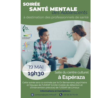Soirée Santé Mentale des Adolescents à Espéraza – 19 mai à 19h30
