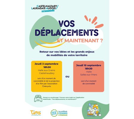 Vos déplacements et maintenant ? – Deux rencontres autour des mobilités