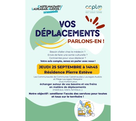 Vos déplacements, parlons-en!