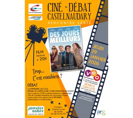 Dry January : un ciné-débat pour renforcer la prévention et la réduction des risques liés à la consommation d’alcool