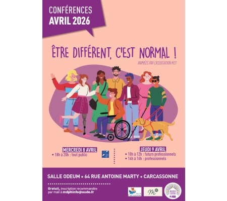 Conférence « Être différent, c’est normal »