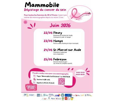 Dépistage Mammobile Juin 2026