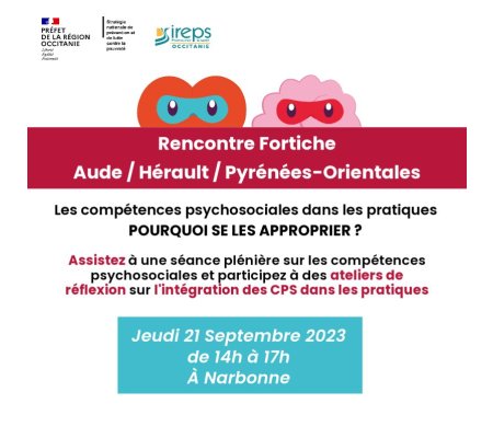 Les compétences psychosociales dans les pratiques - Rencontre à Narbonne le 21/09