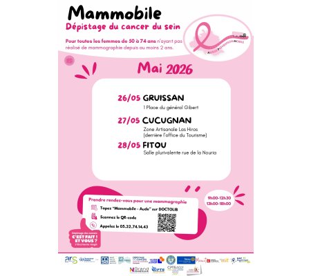 Dépistage Mammobile Mai 2026