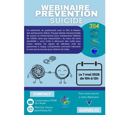 Webinaire PTSM – Prévention du suicide