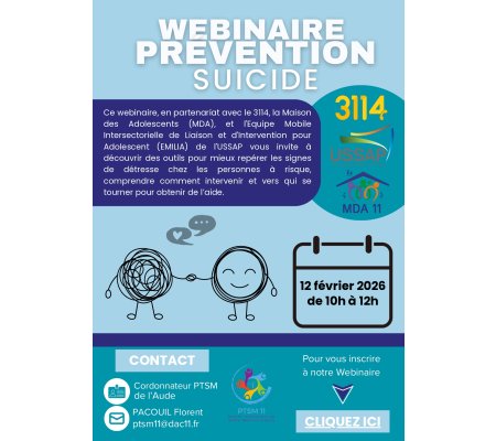 Webinaire PTSM – Prévention du suicide