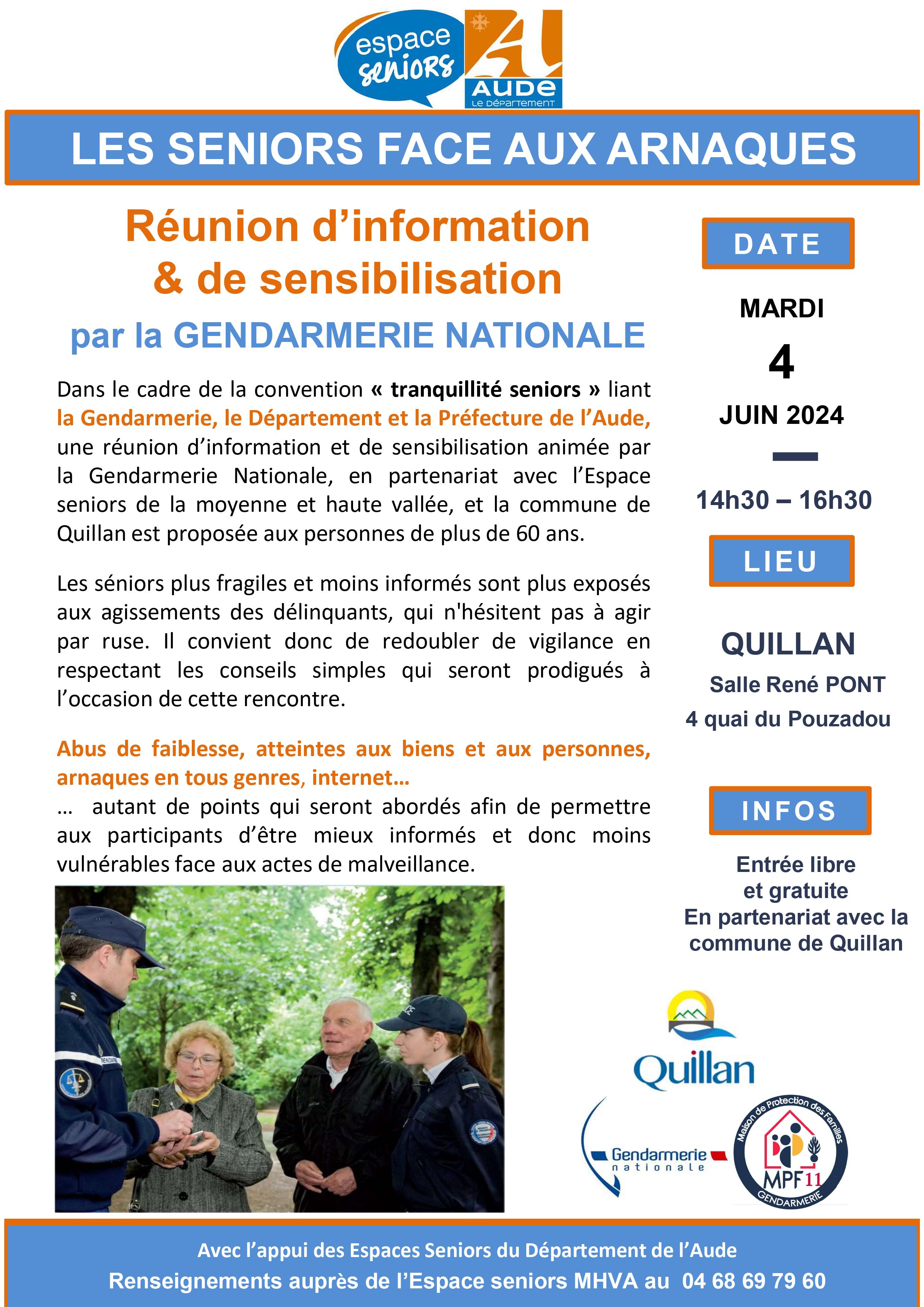 Senior face aux arnaque